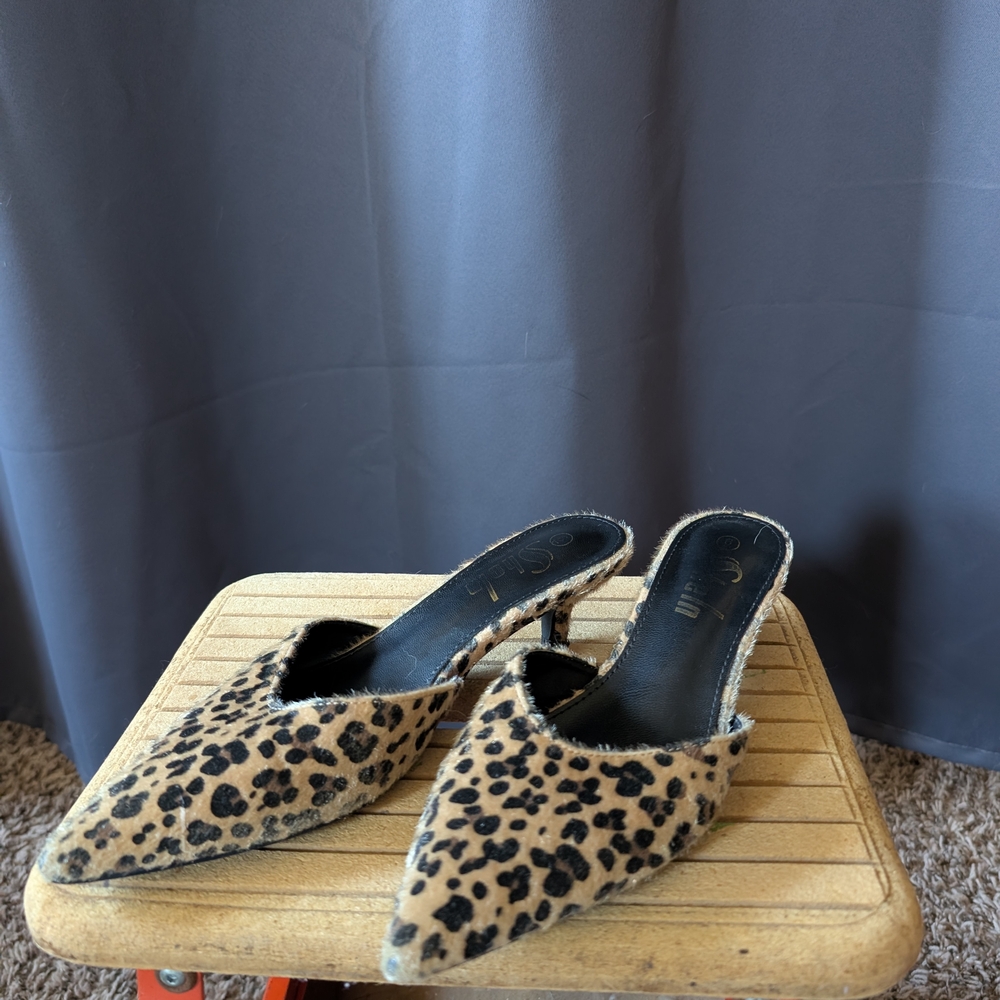 Leopard Print Women's Mules